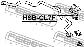Втулка стабилизатора HSB-CL7F FEBEST
