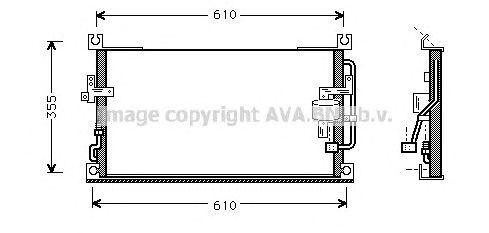 Радиатор кондиционера MT5107 AVA