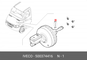 Усилитель тормозной системы 500374416 IVECO