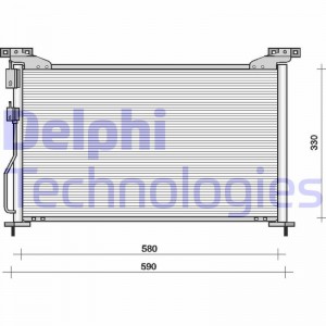 Конденсатор, кондиционер TSP0225092 DELPHI