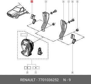 Реле, стартер 7701036252 RENAULT