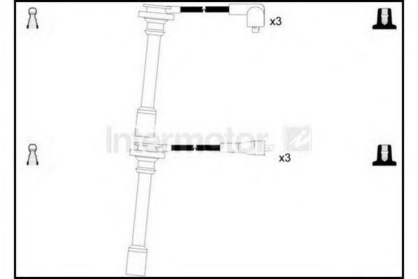 Ккомплект проводов зажигания 73406 STANDARD