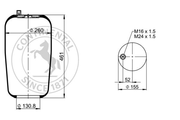 Радиатор охлаждения ДВС 4757N2 CONTITECH