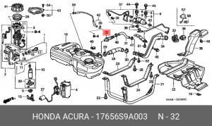 Деталь 17656S9A003 HONDA