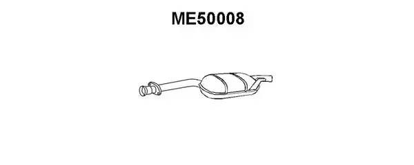 Средний глушитель выхлопных газов ME50008 VENEPORTE