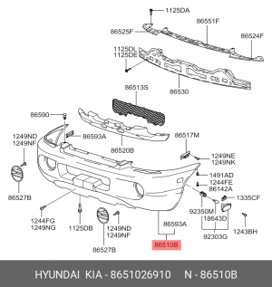 Буфер 8651026910 HYUNDAI KIA