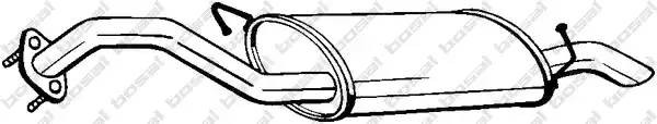 Глушитель выхлопных газов конечный 169-103 BOSAL
