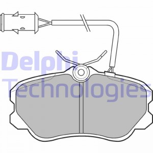 Комплект тормозных колодок, диско LP693 DELPHI