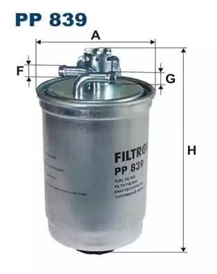 Фильтр топливный PP839 FILTRON