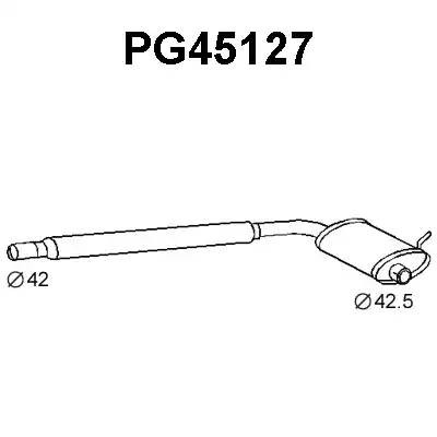 Предглушитель выхлопных газов PG45127 VENEPORTE