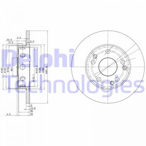 Тормозной диск BG2288 DELPHI
