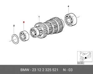 Деталь 23 12 2 325 521 BMW