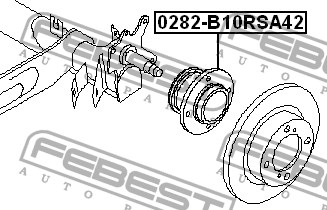 Ступица колеса 0282-B10RSA42 FEBEST