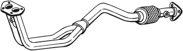 Средний глушитель выхлопных газов 281271 BOSAL