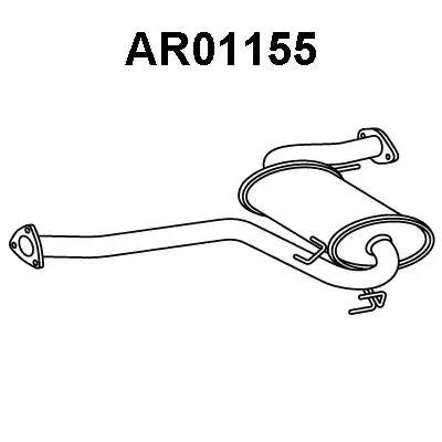 Предглушитель выхлопных газов AR01155 VENEPORTE