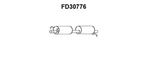 Глушитель выхлопных газов конечный FD30776 VENEPORTE