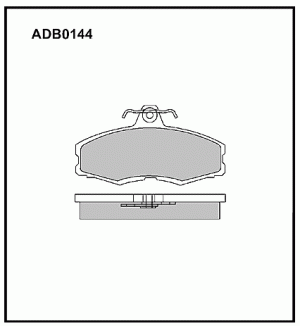 Колодки тормозные дисковые ADB0144 ALLIED NIPPON