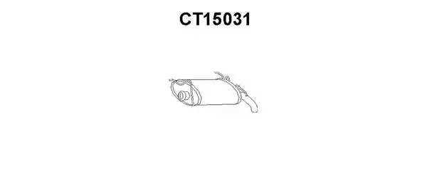 Глушитель выхлопных газов конечный CT15031 VENEPORTE