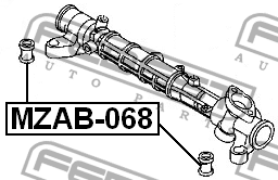 Подушка крепления рулевой рейки MZAB-068 FEBEST