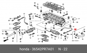 Лямбда-зонд 36542PR7A01 HONDA