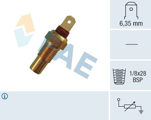 Температурный датчик охлаждающей жидкости 31570 FAE