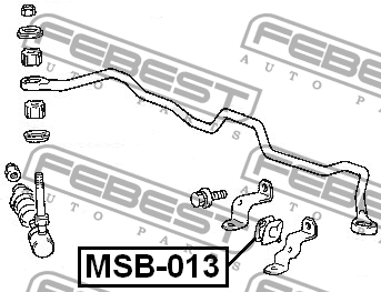 Втулка стабилизатора MSB-013 FEBEST