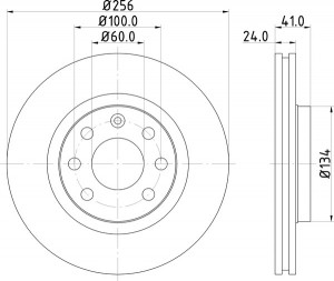 Тормозной диск MDC692 MINTEX