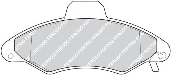 Комплект тормозных колодок, диско FDB1276 FERODO