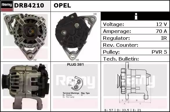 Генератор DRB4210 DELCO REMY