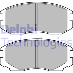 Комплект тормозных колодок, диско LP1594 DELPHI