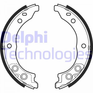 Комплект тормозных колодок, стояночная тормозная система LS1962 DELPHI