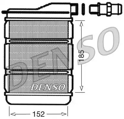 Теплообменник, отопление салона DRR23011 DENSO