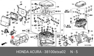 Сигнал звуковой 38100STXA02 HONDA
