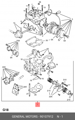 Карбюратор 90107912 GENERAL MOTORS