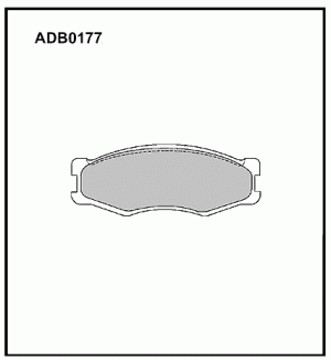 Колодки тормозные дисковые ADB0177 ALLIED NIPPON
