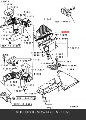 Фильтр воздушный MR571475 MITSUBISHI