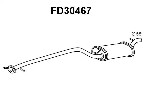 Предглушитель выхлопных газов FD30467 VENEPORTE