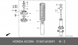 Амортизатор 51601SH3B91 HONDA