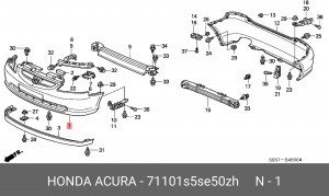 Буфер 71101S5SE50ZH HONDA