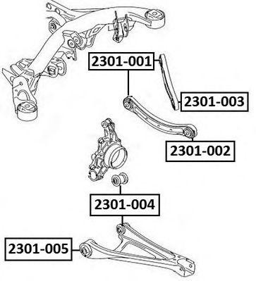 Сайлентблок 2301-004 ASVA