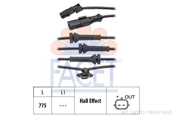 Бегунок распределителя зажигани 37958 FACET
