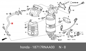 Деталь 18717RNAA00 HONDA