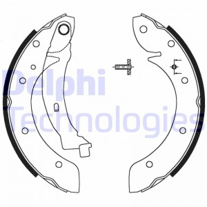 Комплект тормозных колодок LS1716 DELPHI