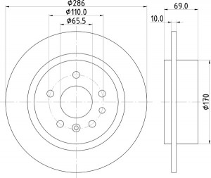 Тормозной диск MDC1380 MINTEX