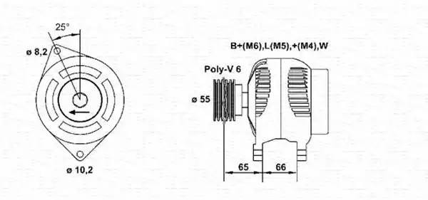 Генератор 943356962010 MAGNETI MARELLI