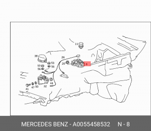 Блок управления, система зажигания A 005 545 85 32 MERCEDES BENZ