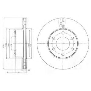 Диск тормозной BG4100 DELPHI