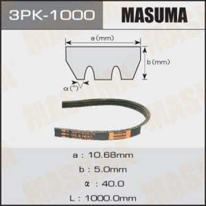 Ремень приводной 3PK-1000 MASUMA