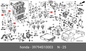 Реле 39794S10003 HONDA