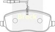 Комплект тормозных колодок, диско 2026100W BRECK
